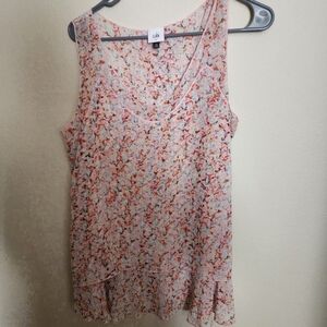 Cabi Women's Floral Sleeveless Top - Multicolor
